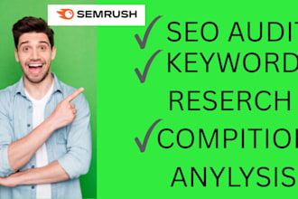 do semrush keyword research and SEO audit report