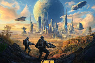 draw concept art, sci fi illustration and sci fi art