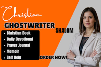 ghostwrite christian book daily devotional prayer ebook ghostwriting amazon KDP