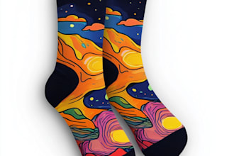 design unique socks design or sketch for you