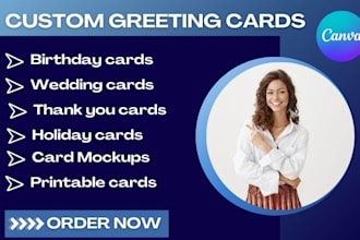 design custom printable greeting cards or invitation card for any occasion