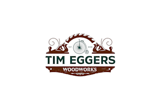 design a modern creative woodwork wood businesses logo