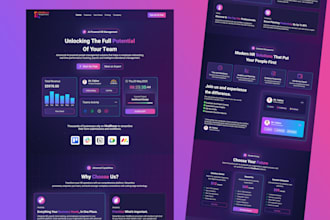 design a responsive website landing page web ui prototype