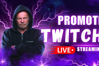 organically promote your twitch channel, twitch live viewers, twitch followers