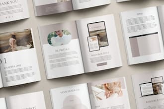 canva ebook design, ebook formatting, canva PDF workbook, etsy digital products