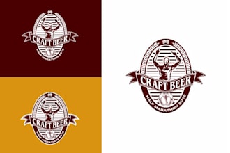 create a retro vintage custom beer craft logo design