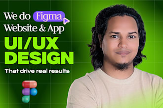 design figma website business landing page UI UX and figma mobile app design