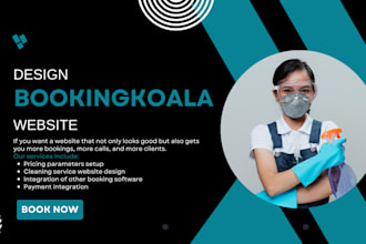 office cleaning service website, hvac booking koala website launch27 wordpress