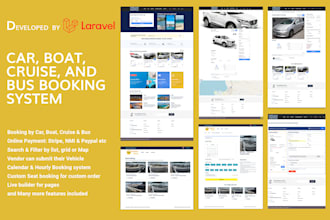 build a car rental and transport booking system website