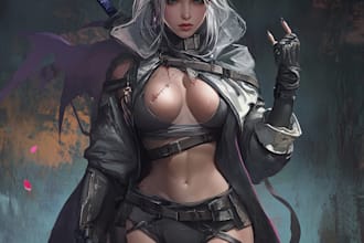make illustrations, game or board game art