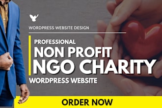 nonprofit charity ngo 501c3 donation non profit wordpress elementor pro website