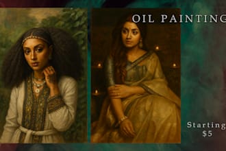 turn your photo into a stunning digital oil painting