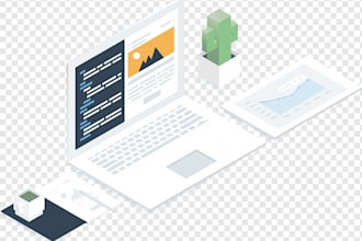 convert your design into a responsive HTML landing page