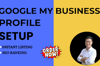 setup a google my business profile, verify live it and do seo ranking