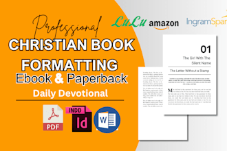 format christian manuscript formatting devotion ebook conversion book design kdp