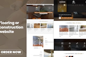create a modern, responsive flooring and construction website for your business