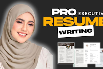 design and edit a professional ats tech resume, cv writing for executive service