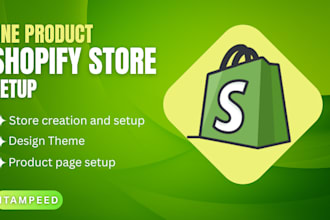 create a shopify store with a professional product page design
