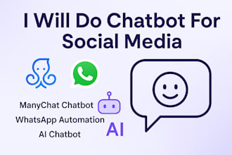 create chatbot for social media manychat chatbot whatsapp automation chatbot