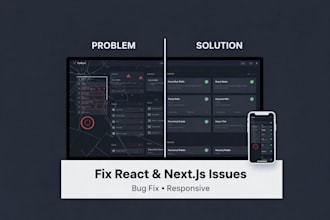 fix react or next js bugs responsiveness performance issues