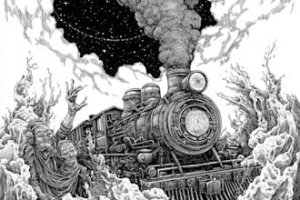 draw black and white illustrations