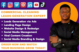 generate commercial cleaning leads, residential cleaning leads, cleaning website