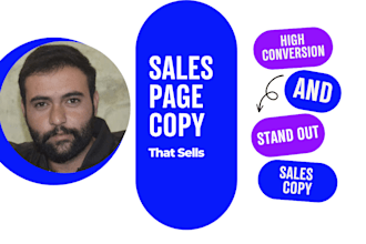 write high converting sales copy and landing page copy