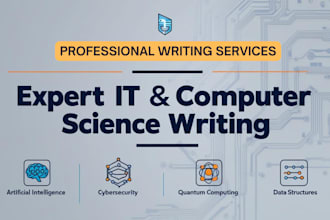 do computer science and IT research and writing tasks