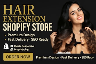 design hair extension shopify store hair extension store hair website