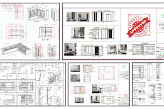 do millwork, carpentry, woodworking, furniture shop drawing