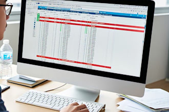 data cleanup, merging, sorting and pdf converting to excel