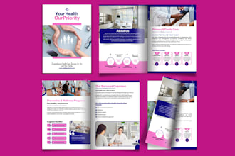 design canva annual report, company profile, business brochure,booklet, proposal