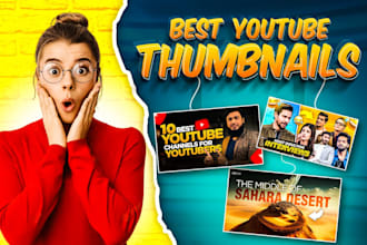 design custom clickbait youtube thumbnails to boost your CTR