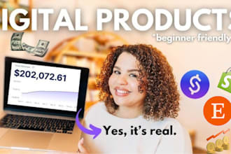setup 80k ROI shopify digital store, stan store,  etsy digital product,etsy shop