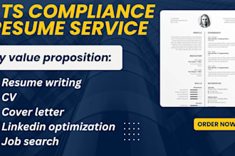 write a professional resume writing, cv, cover letter and linkedin optimization