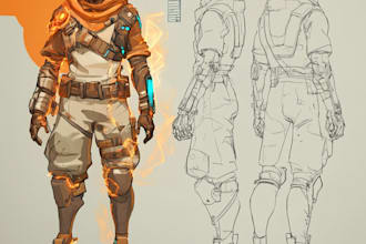 paint detailed game art and splash art