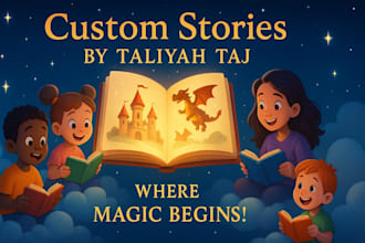 write enchanting children short stories or books that spark imagination