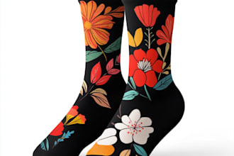 design unique custom or sublimation socks design