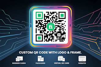 create a custom qr code design with your logo