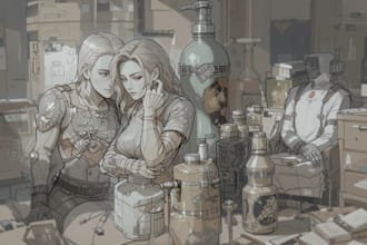 draw simple line art illustration of your image, product