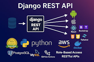 build website in django and rest apis for web or mobile apps