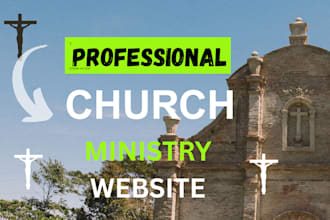 design or redesign a beautiful church, ministry, or religious website