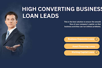 generate business loans leads mca leads mca loan sba loans