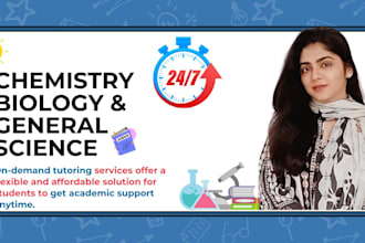 teach you chemistry biology and general science