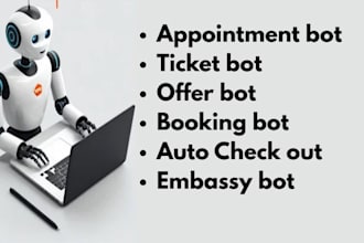 build vfs appointment bots booking bots and custom automation tools
