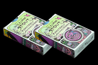 create tuck box packaging design for tarot, oracle, mailer, display, product box