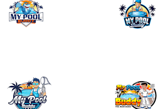 design awesome swimming pool logo