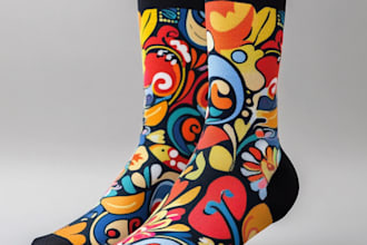 create a custom and unique socks design