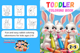design kids or adults coloring pages and cover for your KDP coloring book