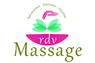 design consulting stand out massage fitness logo